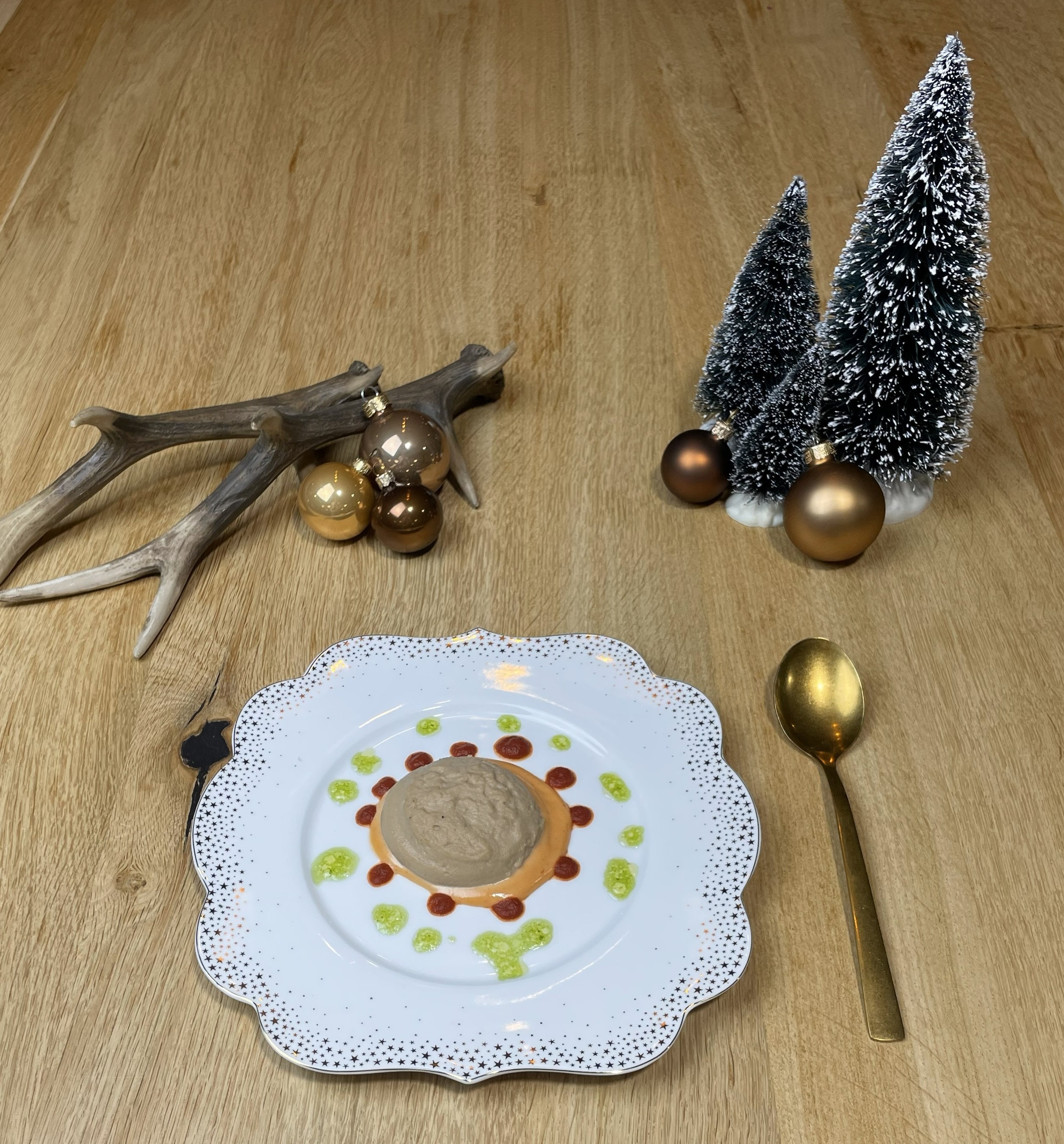 Tonijnrillette als voorgerecht voor de feestdagen, op IDDSI-4 niveau